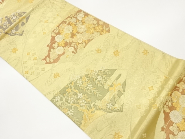 JAPANESE FUKURO OBI / WOVEN KIKKO PATTERN